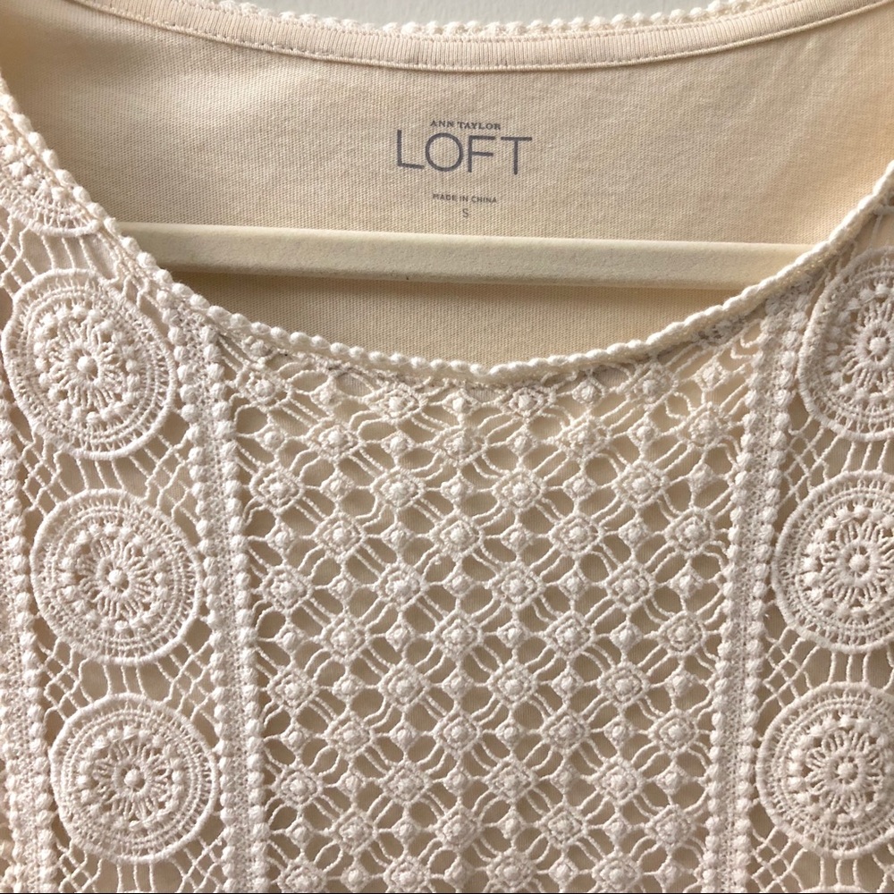 Ann Taylor Loft Crochet Top - Picture 3 of 5